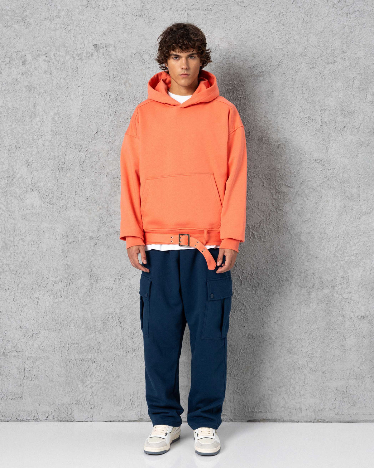 Belted Hoodie Pink